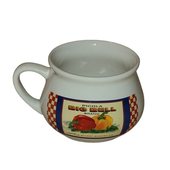 VINTAGE DAT'L DO-IT INC DDI FARM SIGNS SOUP MUGS BOWLS CUPS SET OF 4 - Picture 6 of 6